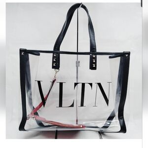 VALENTINO GARAVANI VLTN Transparent Tote Bag